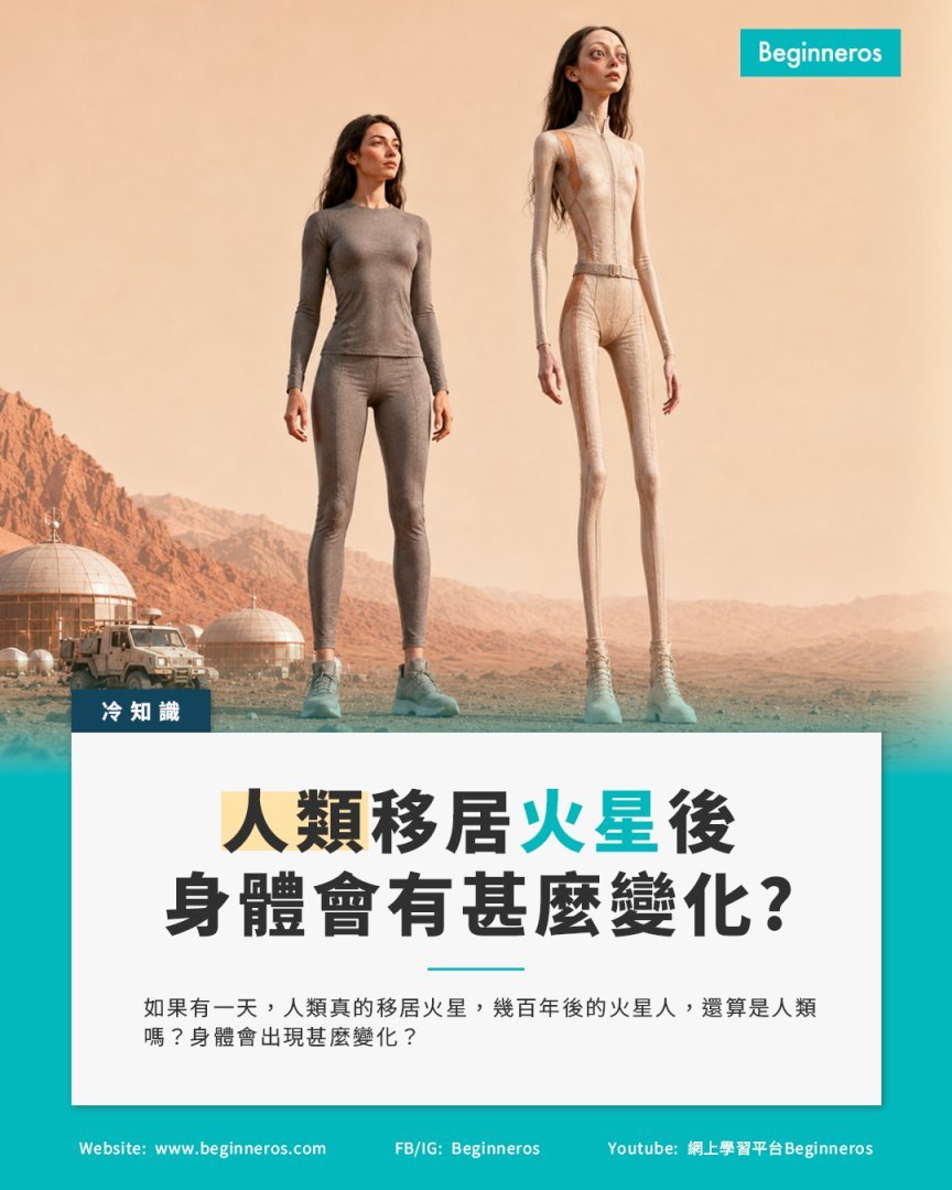 【火星的環境,會如何令人類變成另一個物種?】