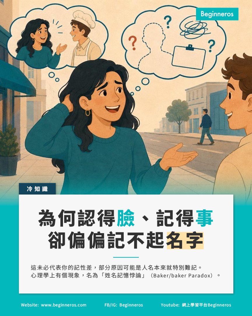 【為何認得臉、記得事,卻偏偏記不起名字】
